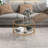 Bupe Glass Top Single Coffee Table-1352929654-1352929651