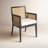 Sergi Arm Chair in Brushed Ebony-458148320