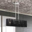 Grand lustre linéaire en nickel peint à 4 lumières Acordia-1023162009-1023162010