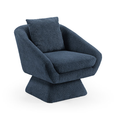 Arafaat 80Cm Wide Swivel Barrel Chair