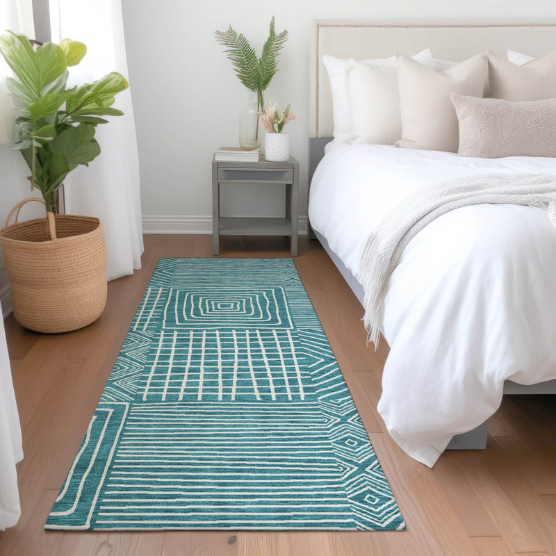 Paillasson d'extérieur Chayden, Tapis de couloir 2 pi 3 po x 7 pi 6 po