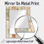 Alcadio rustique ferme planches - miroir décoratif rétro, miroir imprimé graphique mural, impression d'art en métal-834799645