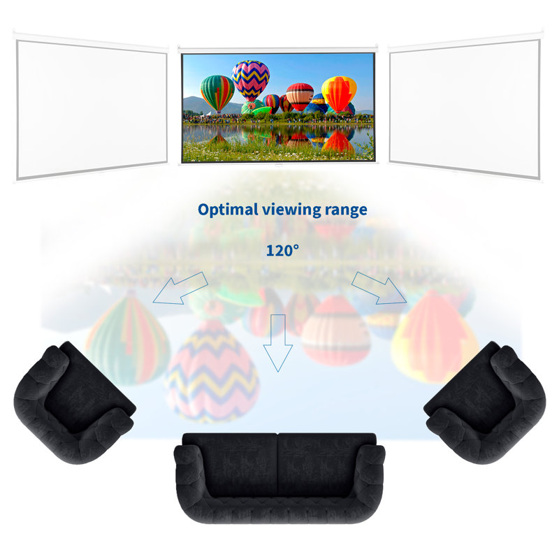 80in Manual Projector Screen 16:9