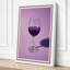Wine Glass Shadow Minimalist - Wrapped Canvas-510435443-510435445