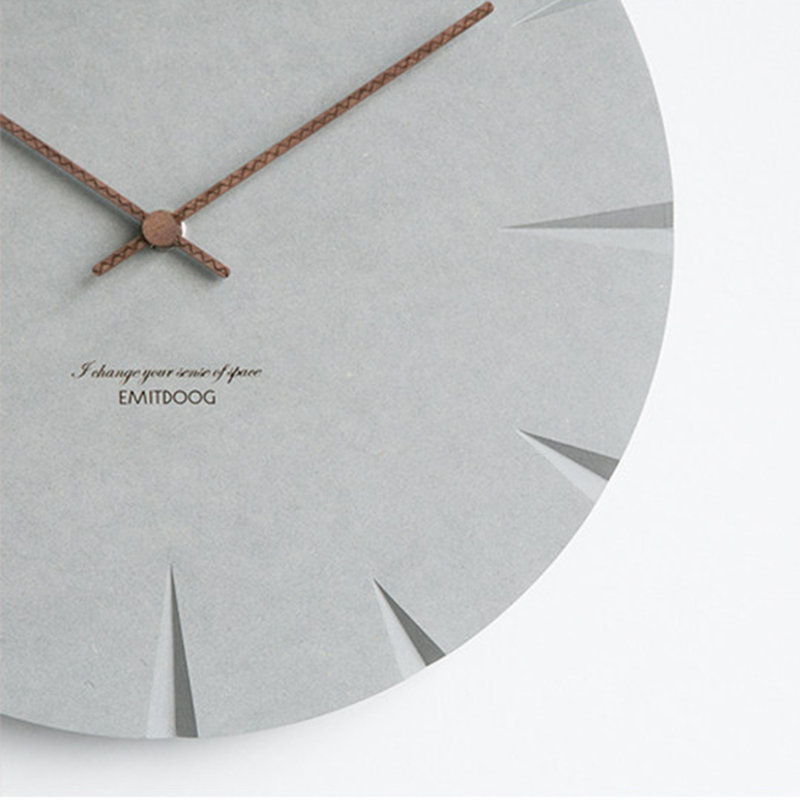 Minimalist Round Recessed Marker Wall Clock