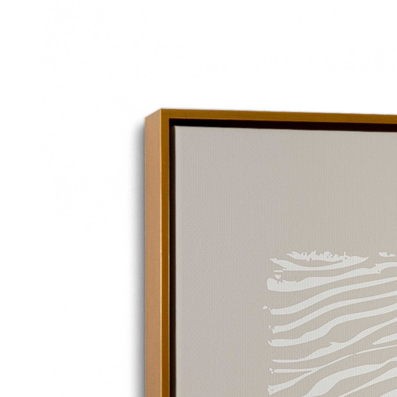 Whisper Lines Set of 2 Prints, 12" x 8", Polished Gold Floater Frame