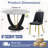 48" Modern Round Dining Table For 4-6 With Tempered Glass Tabletop-1892541050-1892541053