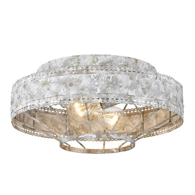 Plafonnier encastré 2 lumières 14 po Gaius