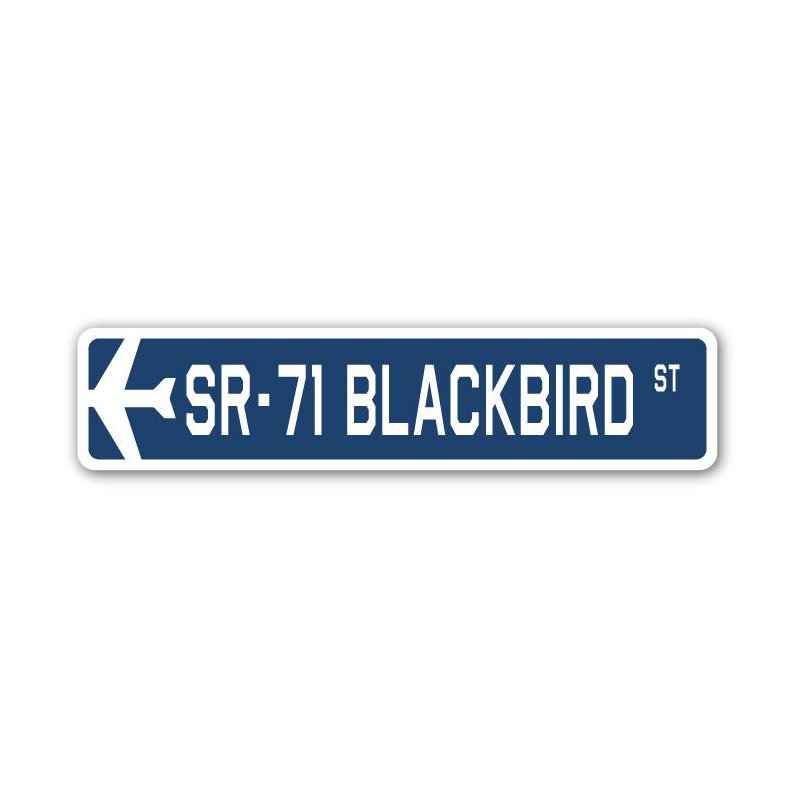Plaque de rue militaire en aluminium Brammer, H 4 po x l 18 po x P 1 po