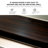 47.24 In. Modern medieval, 3-drawer bedroom vanity, wooden dresser with open shelves, living room storage vanity, wardrobe, entrance hallway, rustic dark wood grain finish - beige