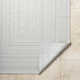 Rectangle Annai Machine Woven Polypropylene Plastic Area Rug in Gray