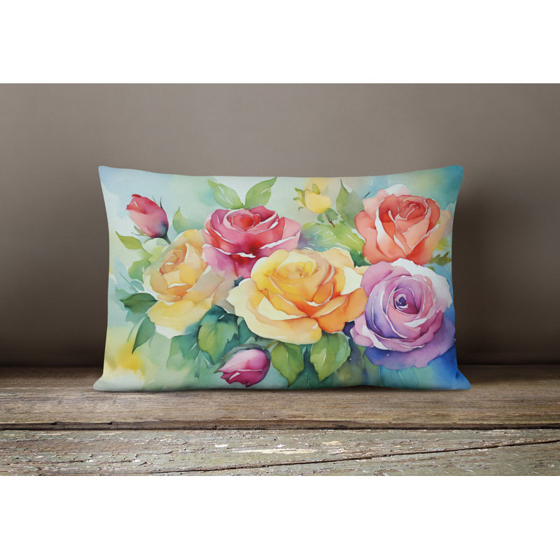  Coussin décoratif intérieur / extérieur en polyester Autre / Sans motif, Rectangulaire 12 po x 16 po