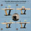 Extendable Metal Base Dining Table