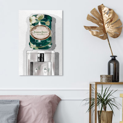 Drinks and Spirits Luminous Party Champagne Bottles, impression sur toile