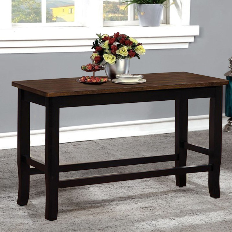 Banc en bois Marilou, Noir