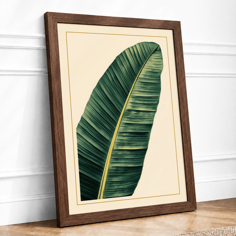 Single Leaf Study Botanical - Print, A2 - 59.4 x 42.0 cm, Walnut