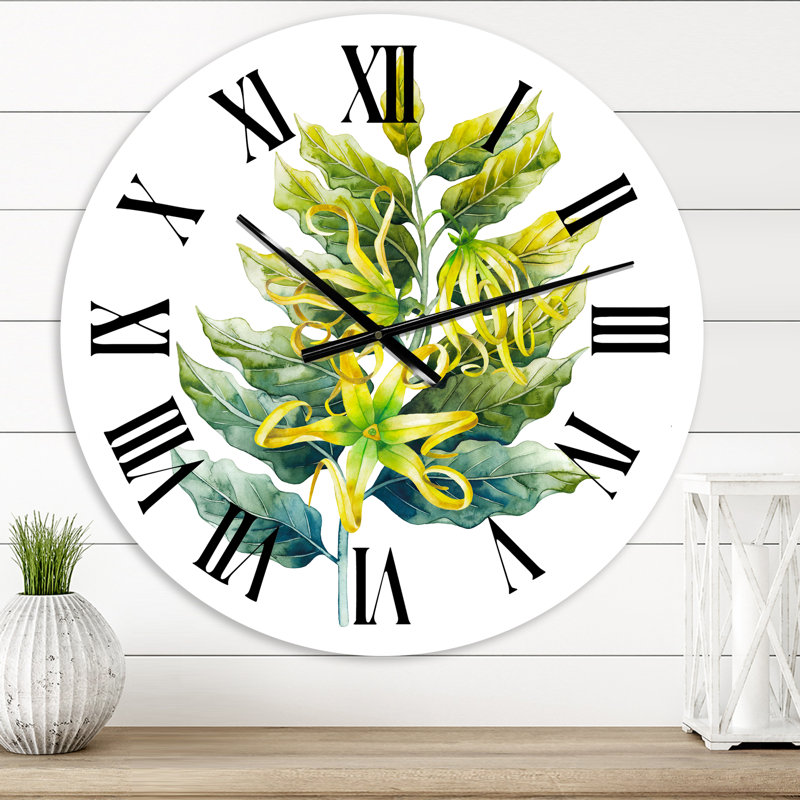 Ylang Ylang Flower - Horloge murale traditionnelle, Petit