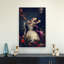 Enchanted Flamingo Dream Elegant Serene Surreal Bird Flamingo Portrait Tropical Wall Art Print 1 Piece Wrapped Canvas Wall Art-1733052640