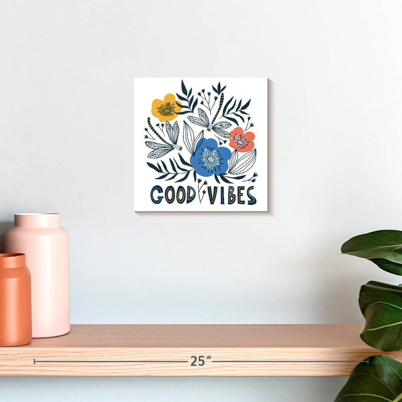 Tergel Good Vibes Typography, 10" H x 10" W