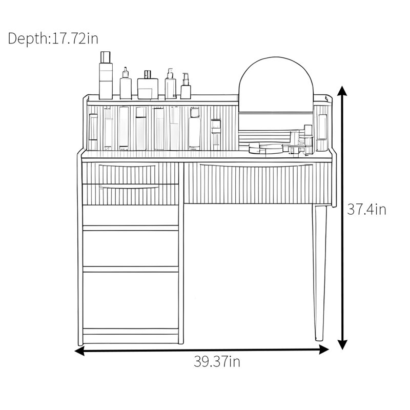 Coiffeuse moderne et simple de haute qualité