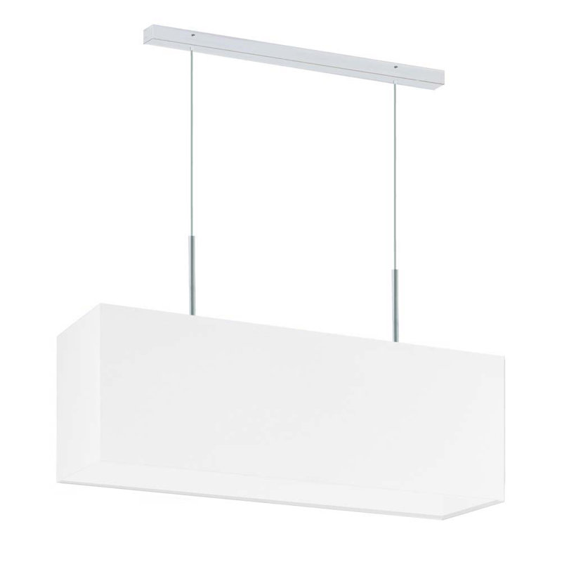 Gener 2 - Light Square/Rectangle Pendant, White, White