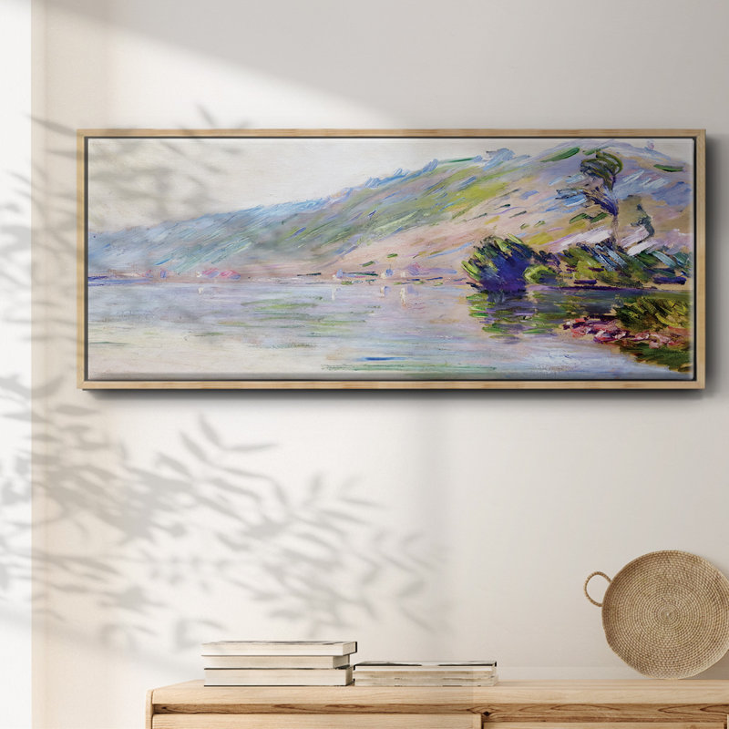La seine au port - Toile encadrée, H 12 po x l 30 po
