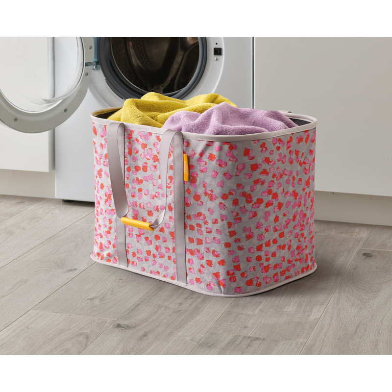 Joseph Joseph Hold-All Max 55-Liter Collapsible Laundry Basket, Pink