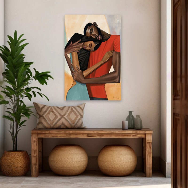 Confort - art romanesque afro-américain, H 48 po x l 32 po
