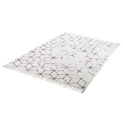 Castle Geometric Cotton Hand Woven Area Rug