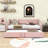 Upholstered Daybed with Twin Pop-Up Trundle, Space-Saving Design-458544107