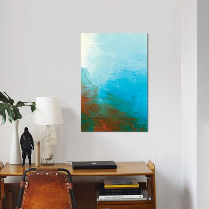 « neptune sky i », reproduction de peinture à l’acrylique sur toile tendue, H 40 po x l 26 po x P 1,5 po, Toile tendue