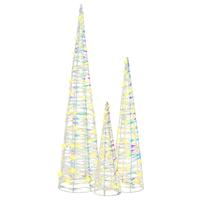 vidaXL Christmas Tree, Warm White/Blue