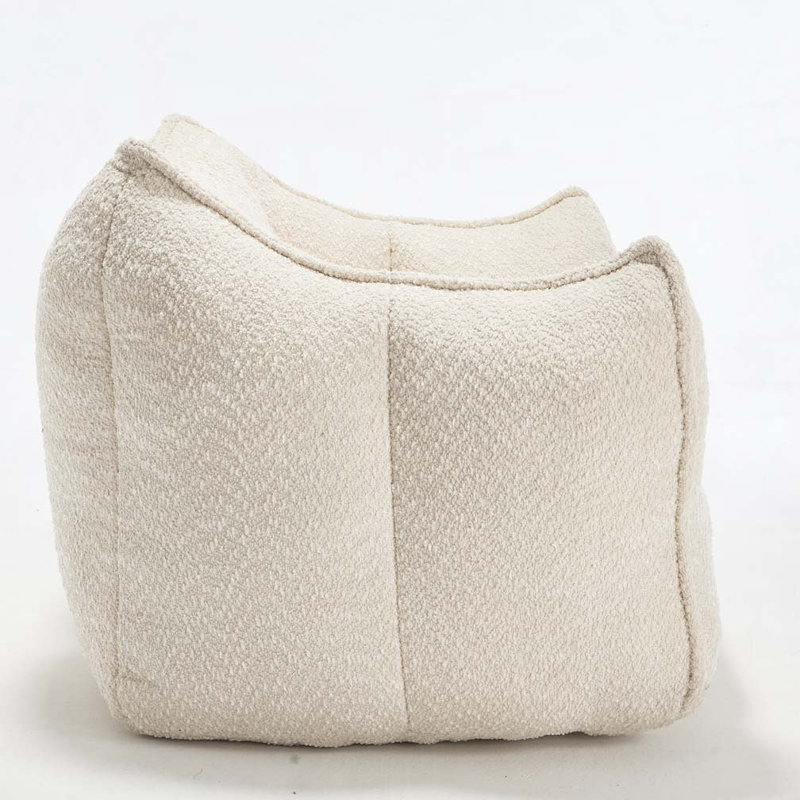 Fauteuil à billes en chenille, Beige