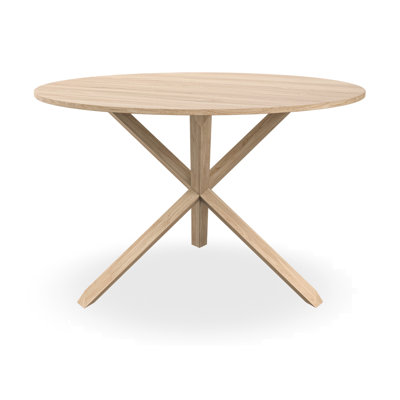 Daryen Round Dining Table with Wood Base