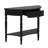 Solid Wood Half Moon Console Table With Drawer – Entryway Accent Table With Storage-122653141
