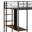 Lit mezzanine en métal avec 2 tablettes et 1 bureau Gerik-1589074352