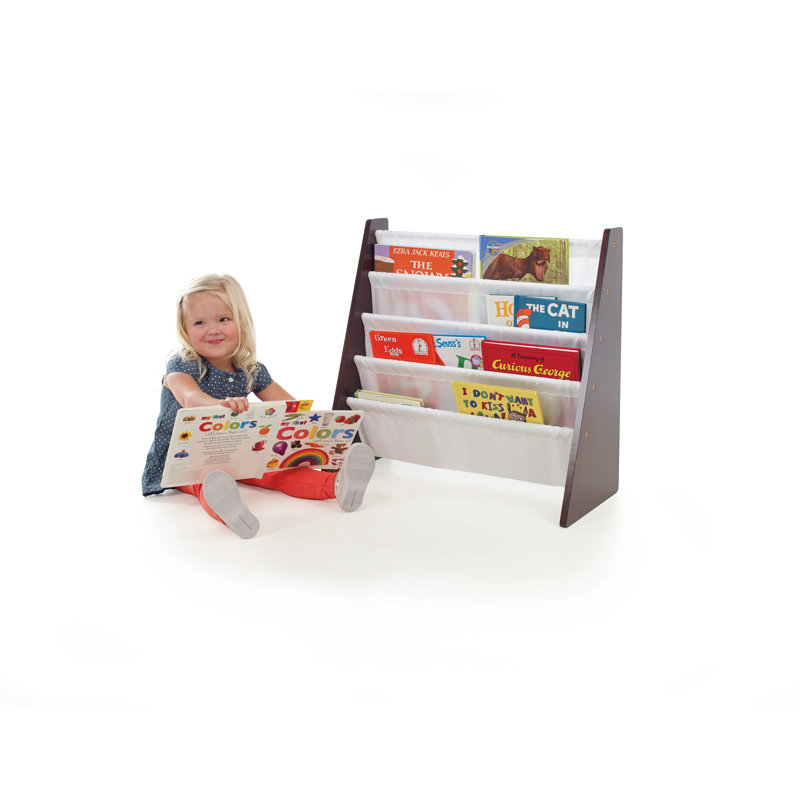 Hoeft Kids Book Display, Espresso/White