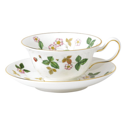Wild Strawberry 5.9floz Teacup & Saucer