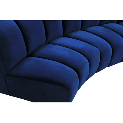 Infinity Wide Velvet Symmetrical Corner Sectional