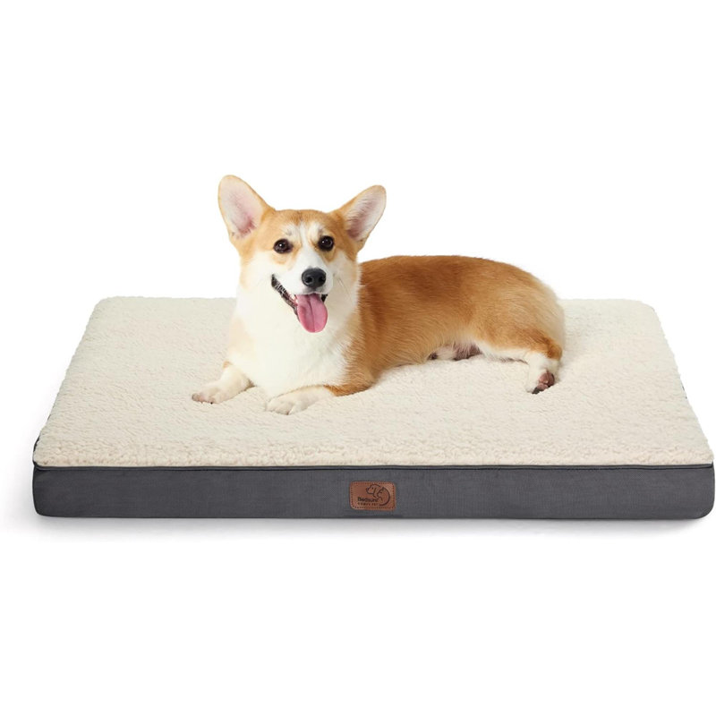 Fazile Polyester Pet Bed, Gray
