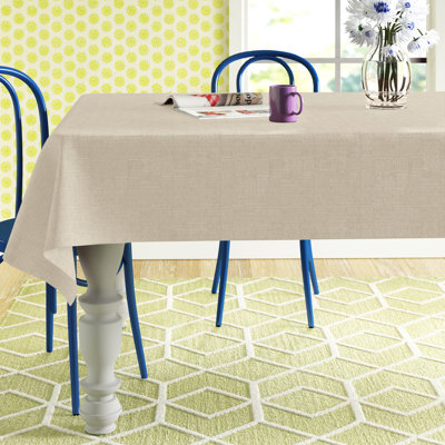 Bourland Plain Linen Look Tablecloth