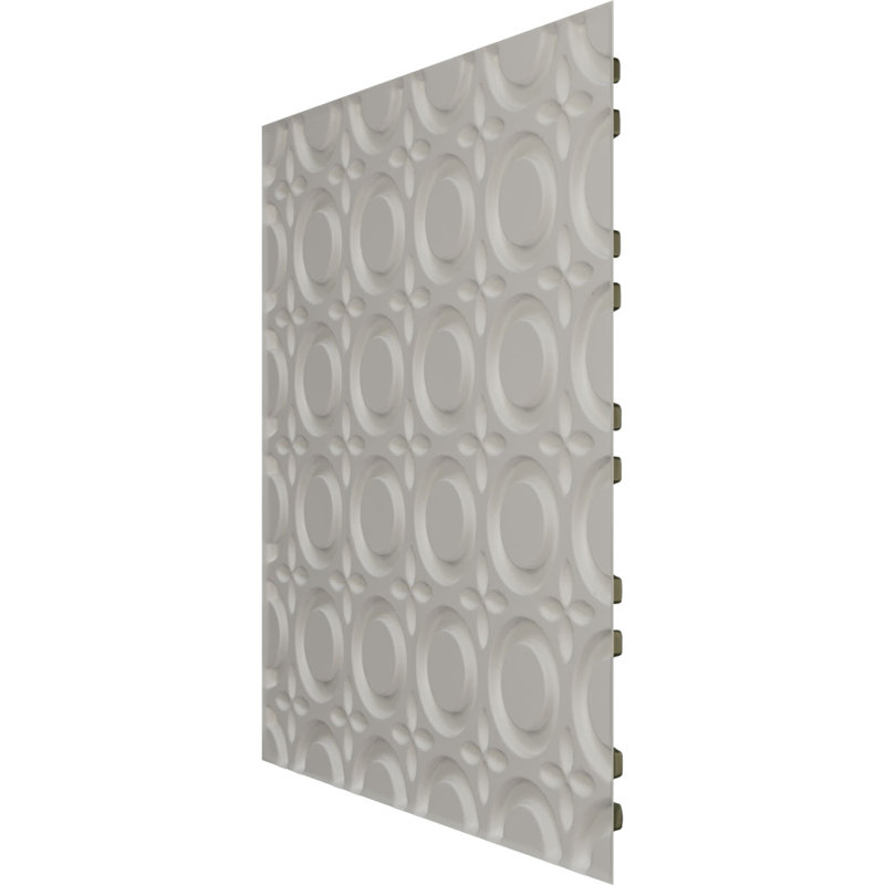 Panneau mural décoratif 3D abstrait EnduraWall l 19 5/8 po x H 19 5/8 po, vert canyon satiné UltraCover (couvre 2,67 pieds carrés)