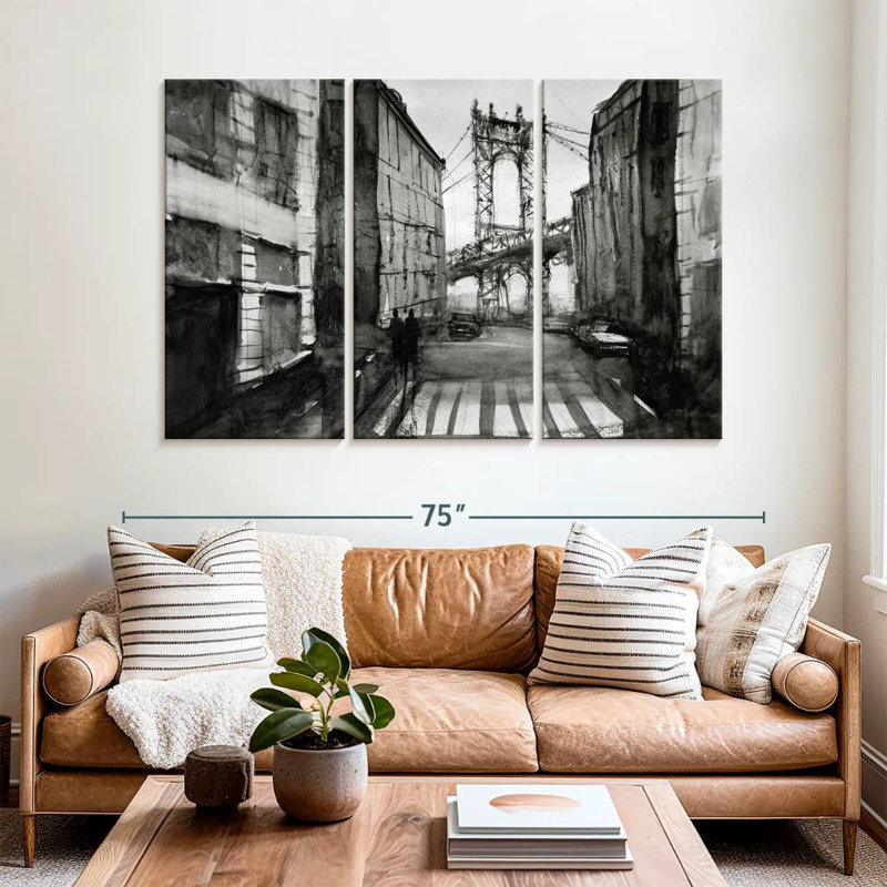 Rorry Black And White NYC, 42" H x 65" W