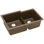Évier de cuisine à double cuve encastrable 33 po x 20-1 / 2 po x 9-1 / 2 po Quartz Classic