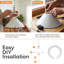 8 cm H Cone Lamp Shade in White