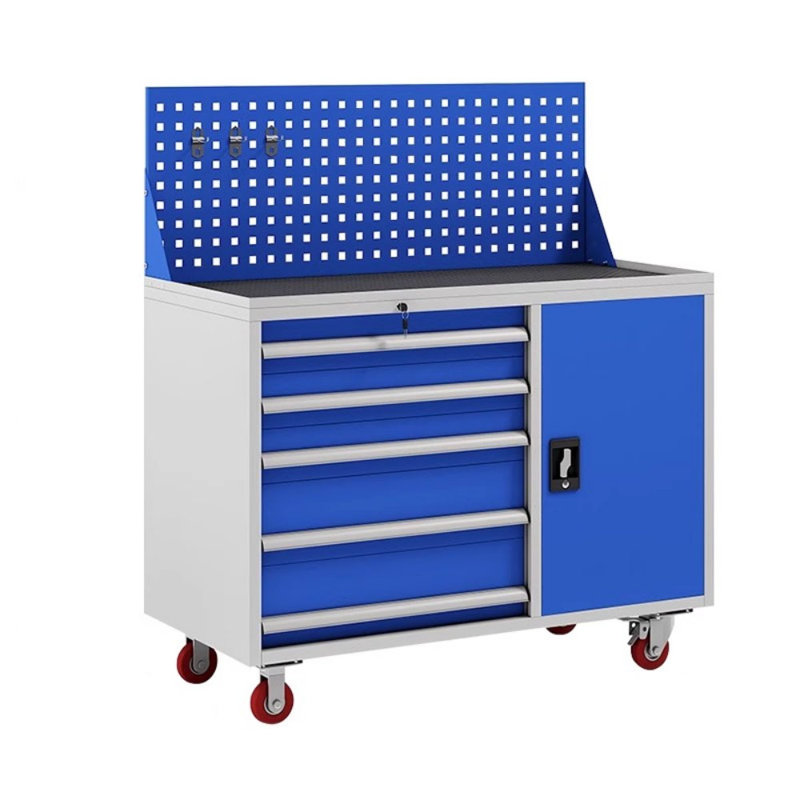 Heavy-Duty Tool Cabinet – Extra Thick Steel Workshop Storage for Industrial Tools, Blue