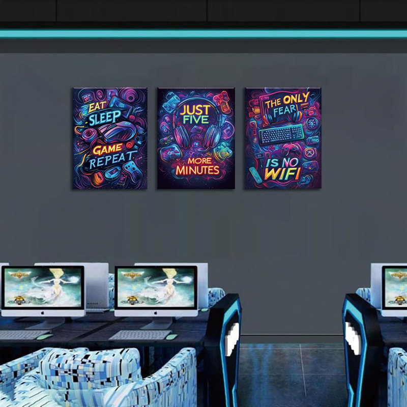 3 Piece Wrapped Canvas Print, 30cm H x 40cm W