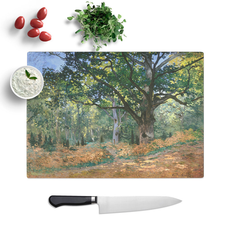 The Bodmer Oak Tree by Claude Monet Chopping Board, 20cm W x 28.5cm L