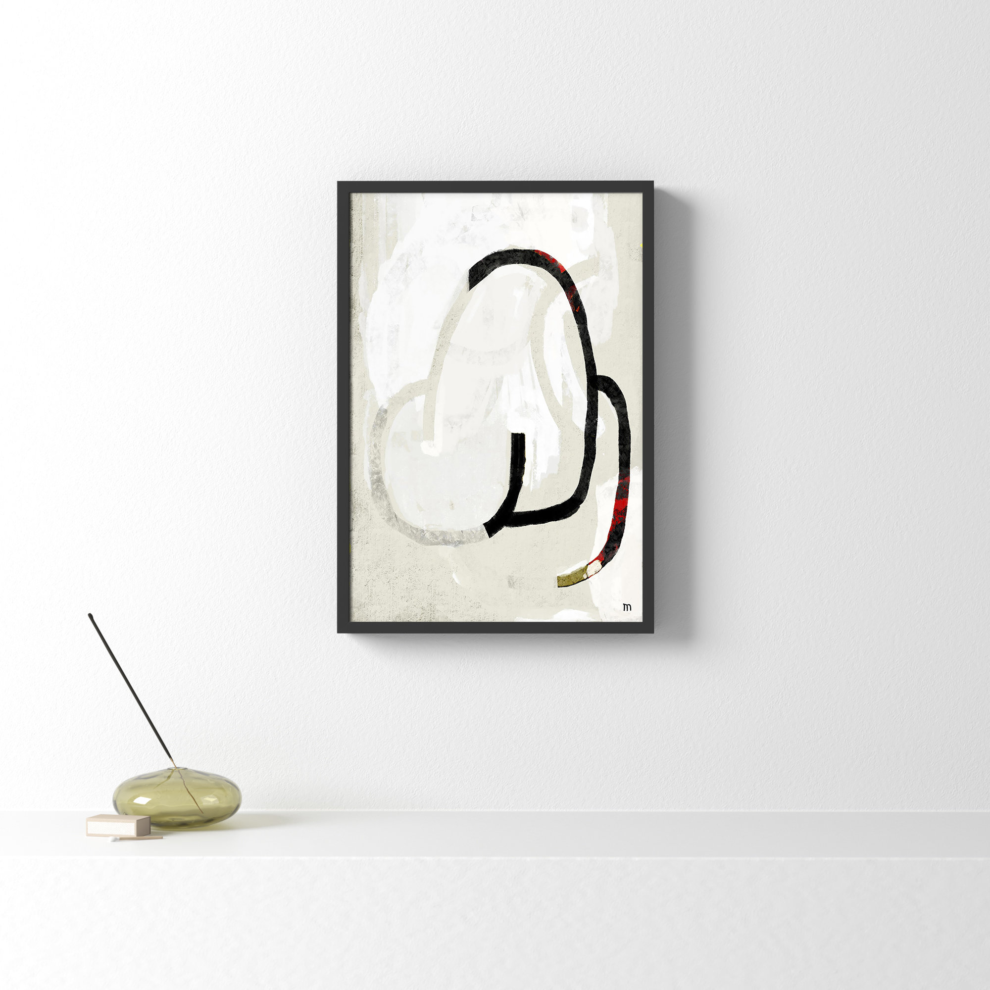 Unfinished by StudioM, 20" H x 14" W x 1.25" D, Black