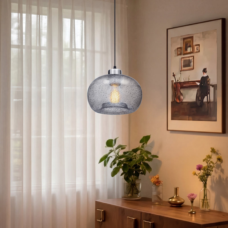 Luminaires suspendus modernes en verre, Brun, 1